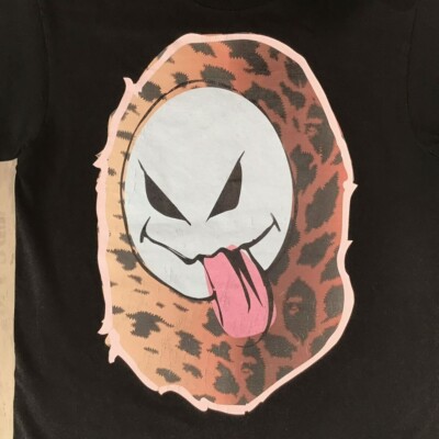 Vintage BAPE Skatething Big Head T-shirt NIGO Black A Bathing Ape