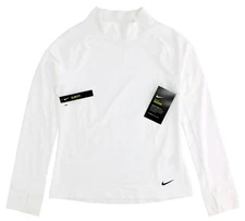 Nike Pro Girl's Shirt BV2673, Dri-Fit Warm Base Layer with High Neck + Sleeves