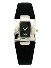 D&G Dolce & Gabbana Women's DW0614 Ollie Analog Black Leather Strap Watch