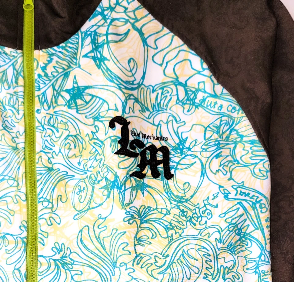 NWT Vintage Live Mechanics Urban Hip Hop Men's Track Jacket Sz 3XL - Image 4 of 4