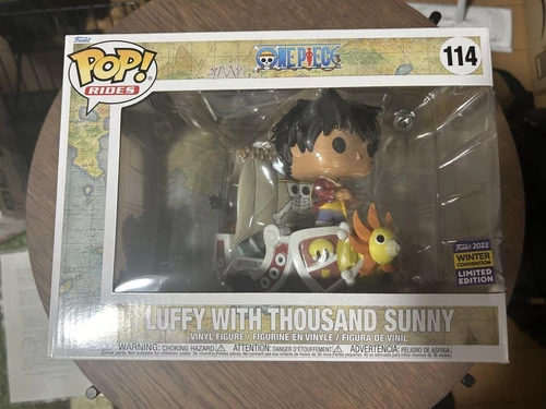 Funko Pop Rides One Piece Luffy With Thousand Sunny doll Rare New Japan F/S