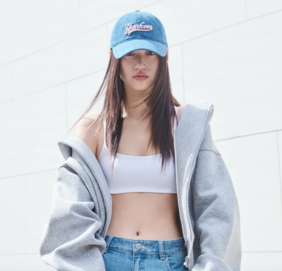 MLB Korea] Varsity Cultive Lettering Denim Unstructured Ball