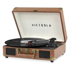 Victrola Portable Suitcase Turntable 3 Speed Bluetooth Record Player