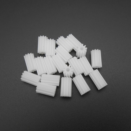 50Pcs 0.5Mod Plastic Spur Gear 10T 10 Teeth Bore Hole 2MM 1.95MM Length 10MM 102 - Afbeelding 4 van 13