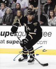 Trevor Daley Pittsburgh Penguins signed Dallas Stars 8x10 photo