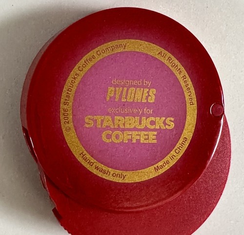 Starbucks Lattine Vuote Come Nuove E Contenitore Plastica Cerniera Rosso Verde 2006Ottimo - Foto 11 di 11