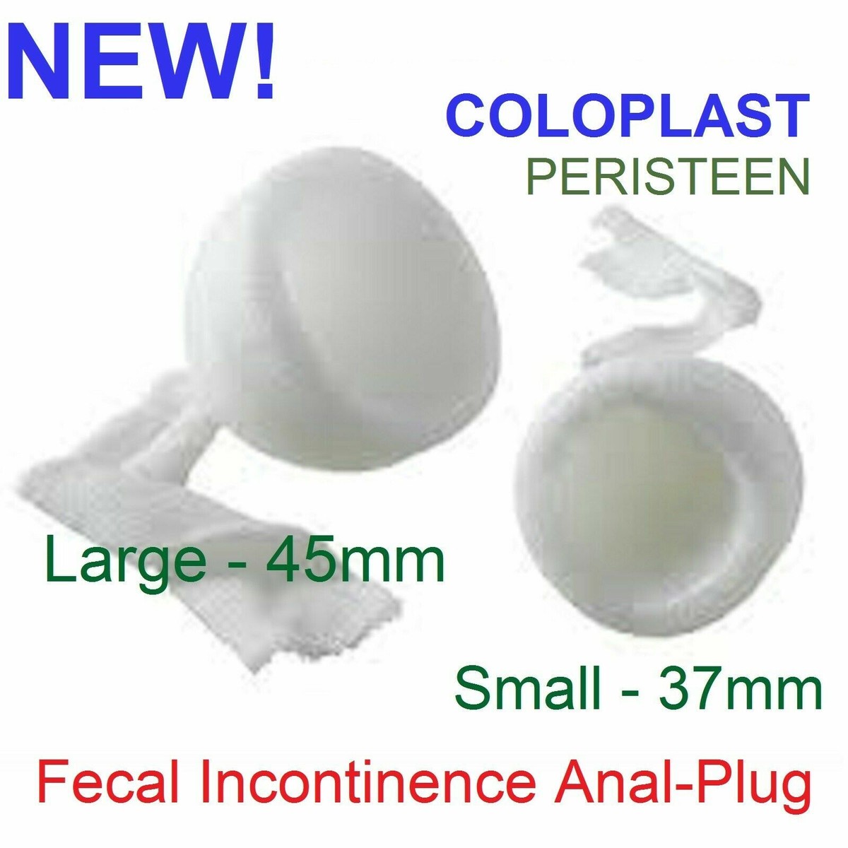 Coloplast Bowel Fecal Incontinence Rectal Plug Protection Butterfly Manhood  Wing