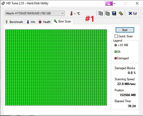 Hitachi HTS542516K9SA00 Festplatte zur Datenrettung, hard disk for data rescue - Picture 9 of 13