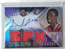 2008-09 SPX DONTE GREENE PATCH TRIPLE JERSEY RC ROOKIE AUTO AUTOGRAPH #118/599
