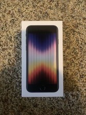 EMPTY BOX W/ CHARGER CORD ONLY, NO PHONE Apple iPhone SE Midnight 2022 64GB