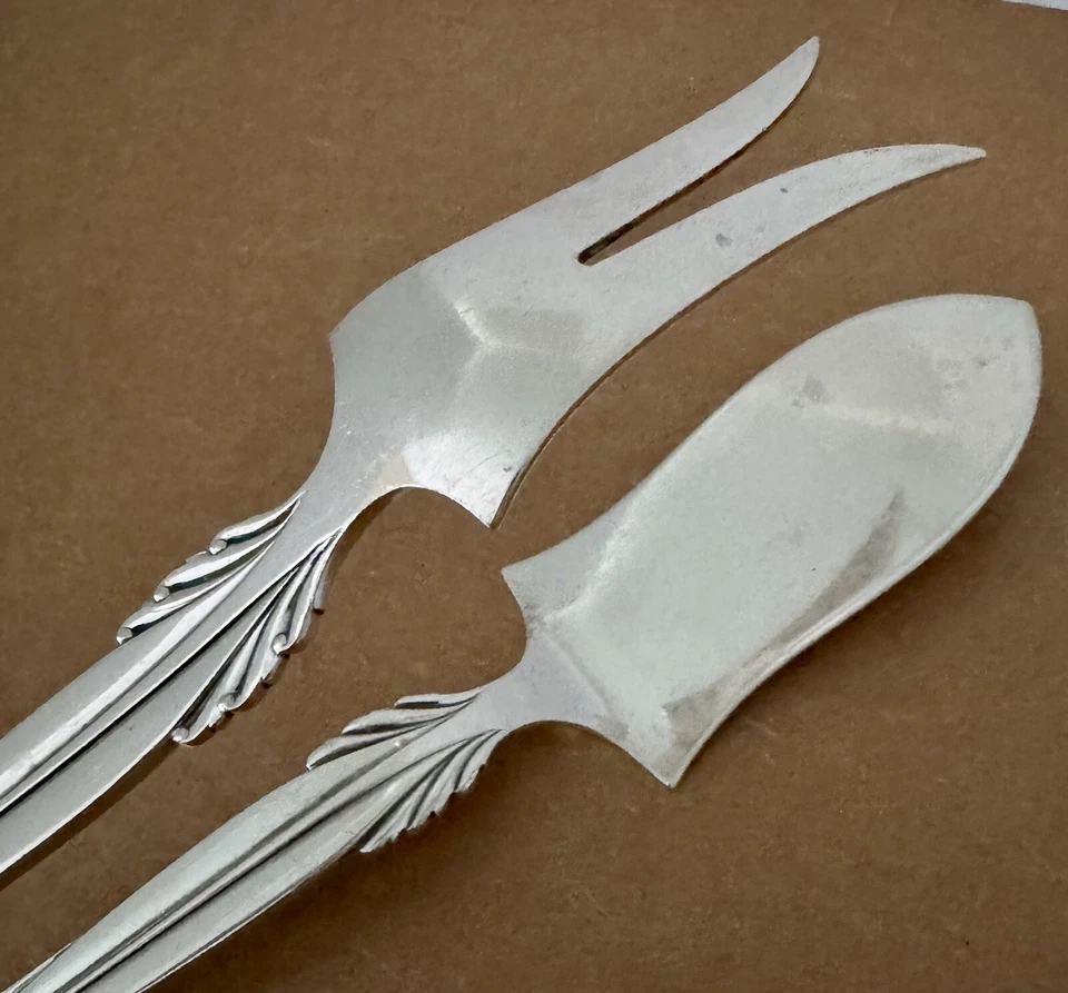 RARO PATRÓN DE ALAS FRIGAST ESTERLINA REINA CHRISTINA ALIAS 10 1/2" PINZAS SÁNDWICH Foto 3 de 4