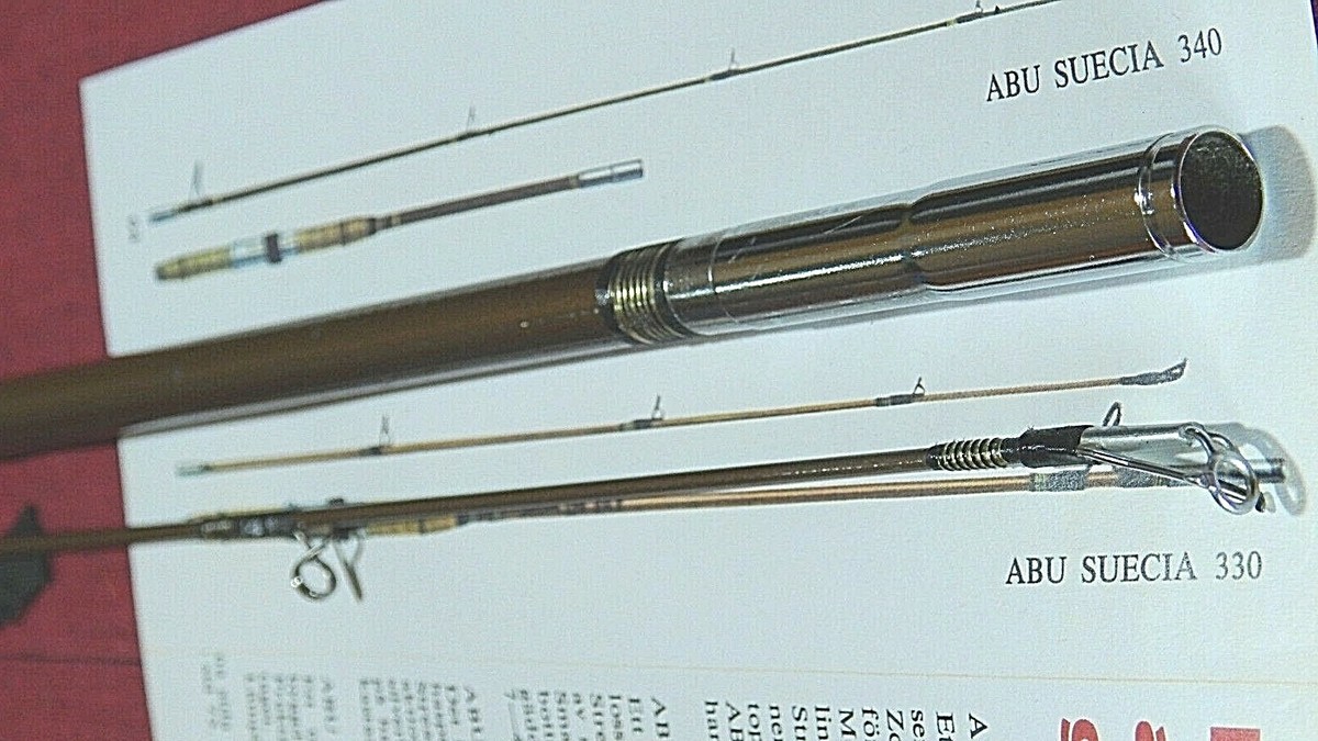 Early 60's ABU Suecia 340(6 1/2') 2-25g hollow glass