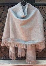 Baby Alpaca Wool Poncho Cape Wrap Shawl Coat Unisex Handmade All seasons