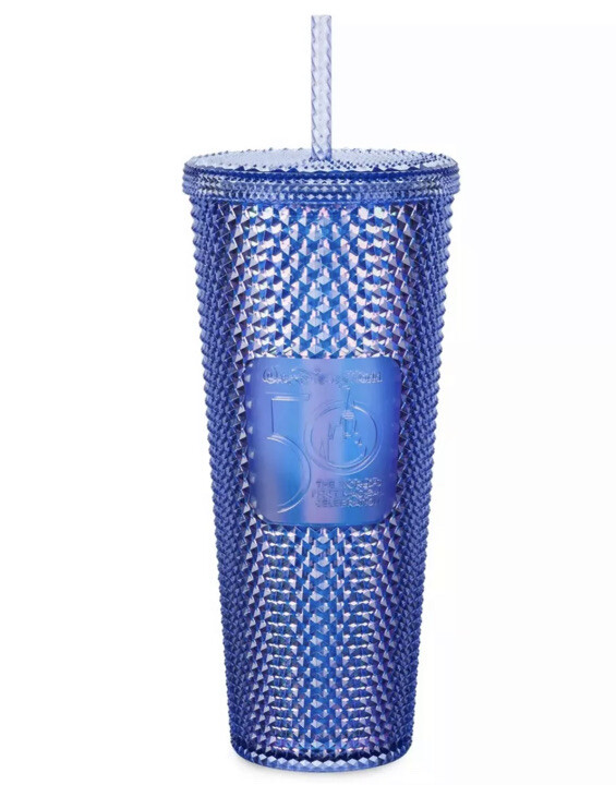2021/2022 Walt Disney World 50th Anniversary Blue Studded Starbucks Tumbler  Cup | eBay