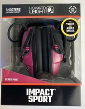 NEW Howard Leight/Honeywell Impact Sport - R-02533 (Berry Pink) Adult Sm/Youth
