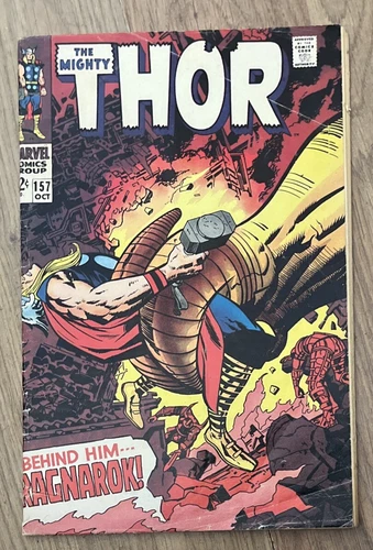 The Mighty Thor #157 Vintage Marvel Comic Book Silver Age 1968