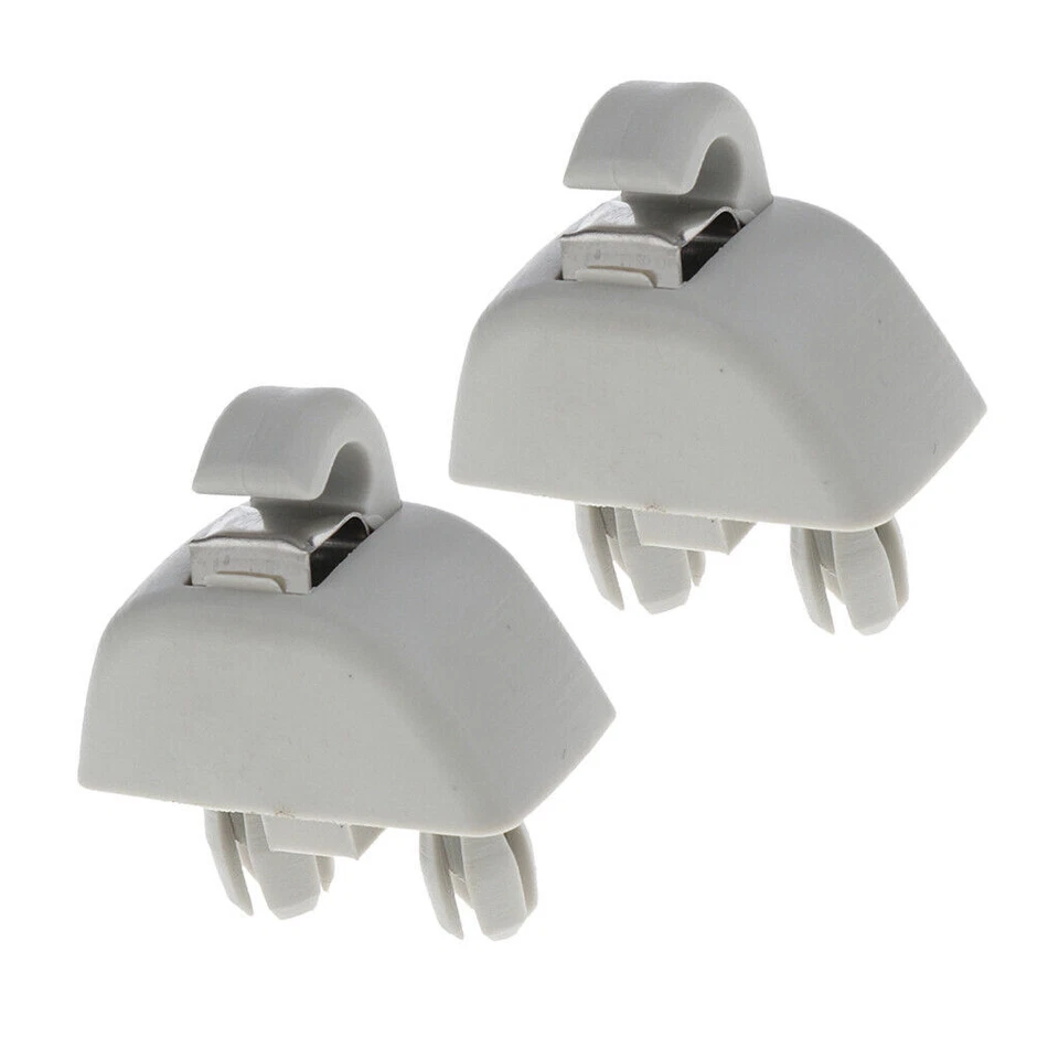 Clip de gancho para parasol interior de coche gris 2 piezas para Audi A6 A7 VW Passat 4F0857561 Foto 4 de 4