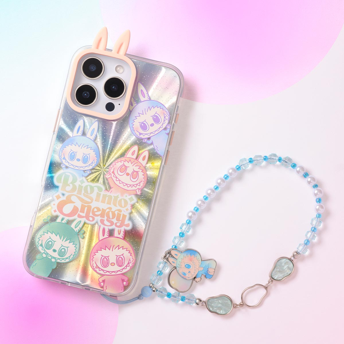 【レアアイテム!】POPMART The Monsters Labubu Phone Charm POP MART LABUBU THE MONSTERS Big into Energy Series-Phone
