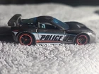 Vintage Hot Wheels Redline Gray Corvette C6R Police Car 1:64 Diecast Model Toy