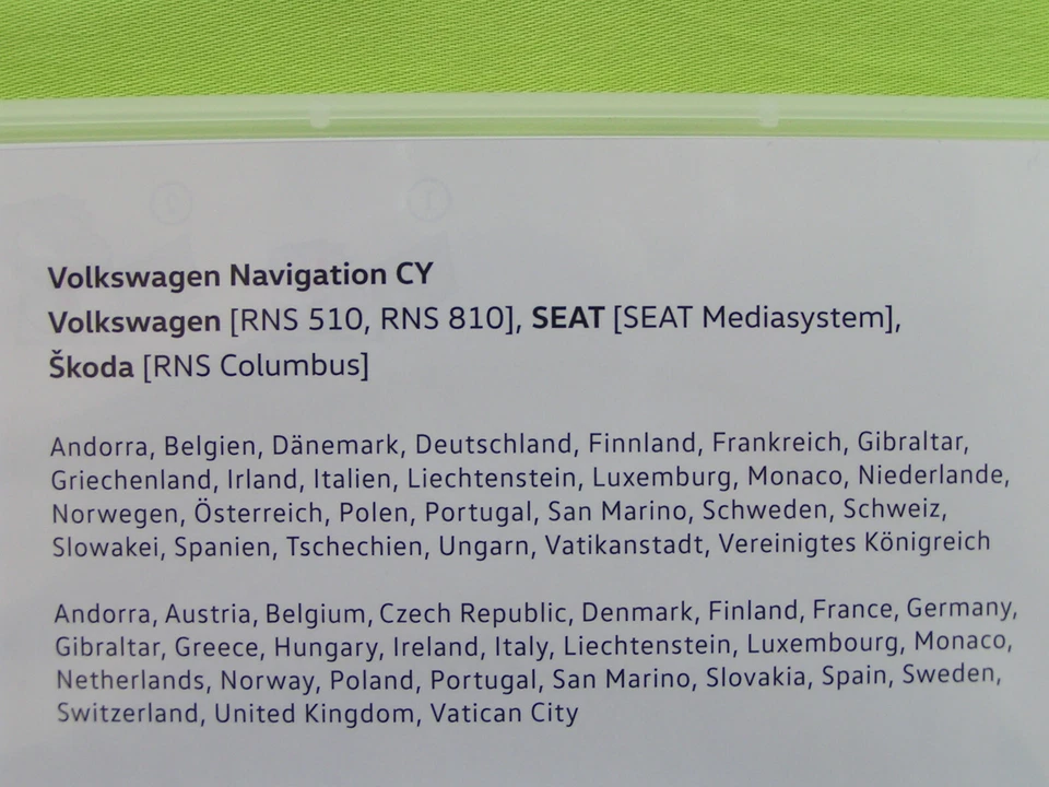 DVD NAVIGATION CY EUROPA 2020 V17 VW RNS 510 810 TOUAREG T5 PASSAT GOLF 6 TIGUAN - Bild 4 von 4