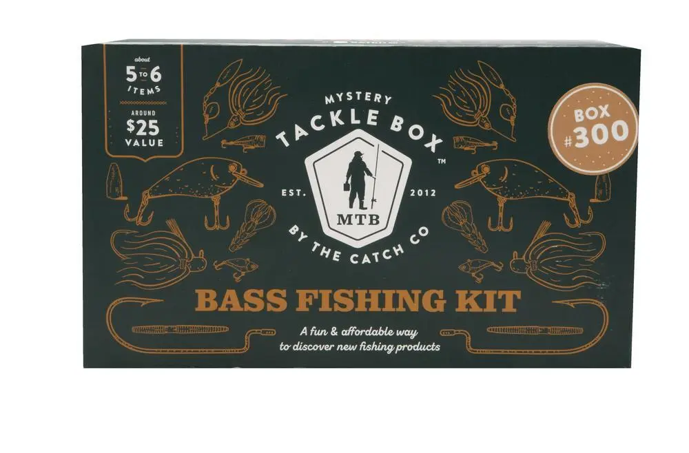 Mystery Tackle Box #331 Bass Fishing Kit Gift Set Lures Baits Jigs