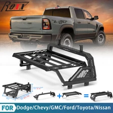 Adjustable Sport Bar Truck Bed Chase Rack Roll Bar for 11-25 RAM 1500/2500/3500