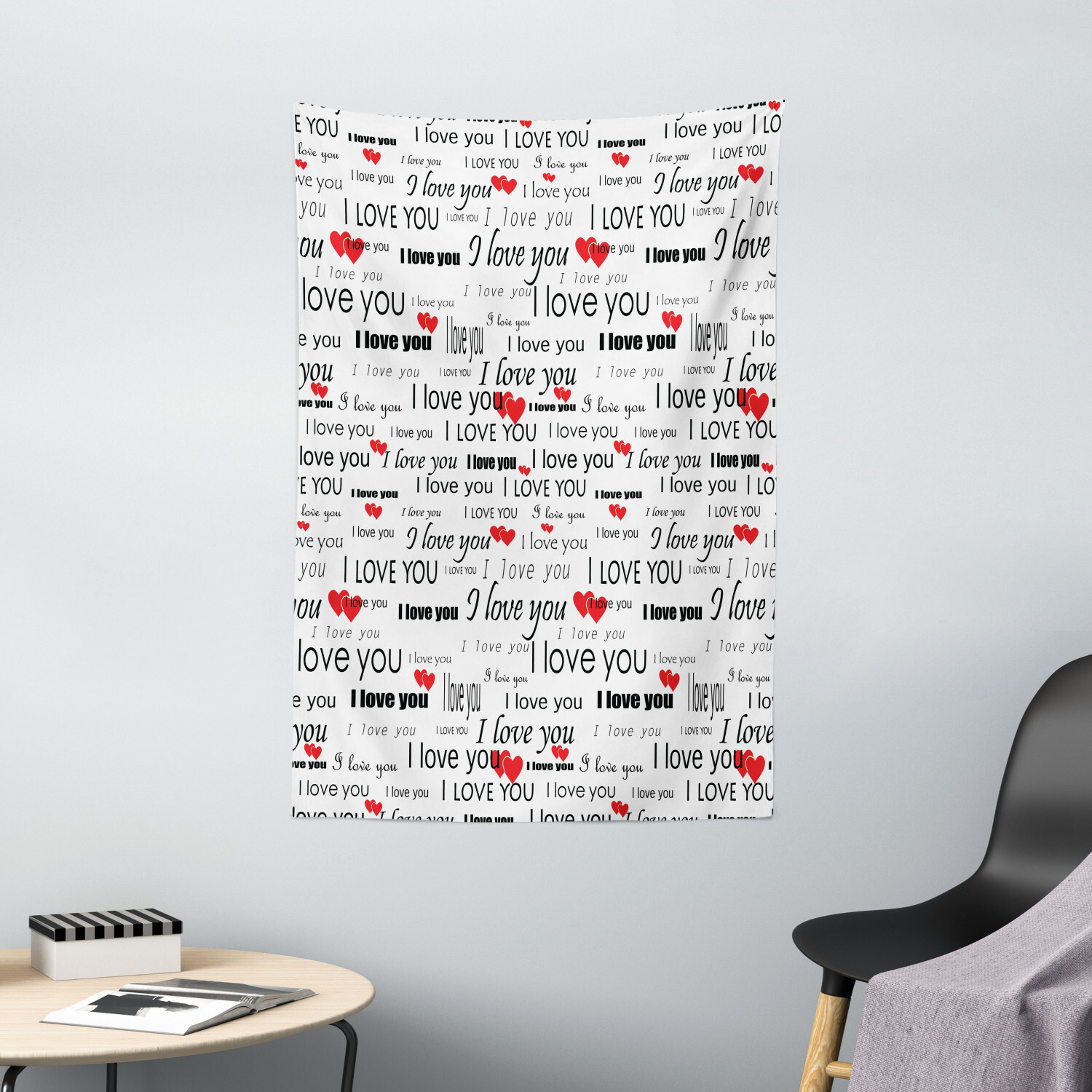 Romantic Tapestry Romance Couple Love Print Wall Hanging Decor