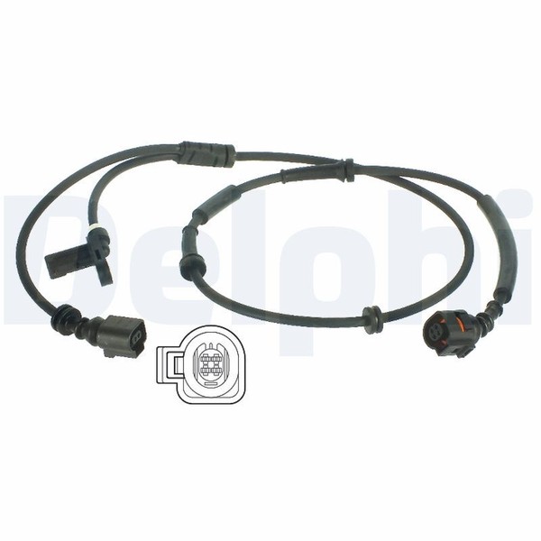 Delphi SS20122 Abs Sensor FüR Ford Galaxy Alhambra Vw Sharan 1.8-2.8 03.95-03.10-image