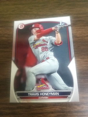TRAVIS HONEYMAN 2023 1st BOWMAN DRAFT CARD BD-95 CARDINALS (FIRST PROSPECT BASE)