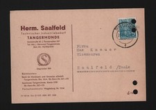 Tangermünde, postcard 1958, Herm. Saalfeld Technical Industrial Supplies