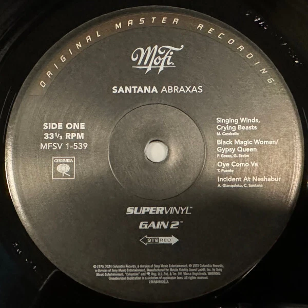 MOFI 1-539 SANTANA ABRAXAS SUPERVINYL LP 2024 numbered sealed - Bild 4 von 4