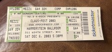 OFFSPRING/STAIND/PUDDLE MUDD RARE UNUSED CONCERT TICKET NEW YORK, NY 12/06/2003