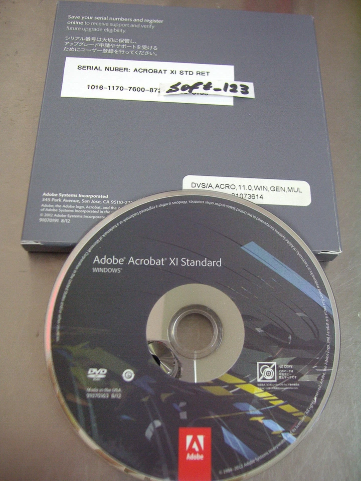 Adobe Acrobat XI 11 Standard Full Retail Windows Licensed for 2PCs DVD & Serial - Image 2 of 3