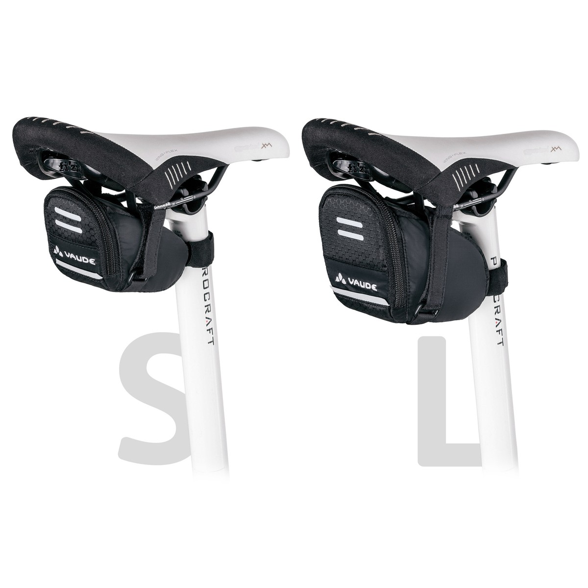 VAUDE Race Light Satteltasche (S) bis Liter (XL) Schwarz