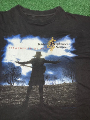 Vintage Ritchie Blackmore Rainbow Stranger in Us Shirt Black Unisex S-4XL ND735