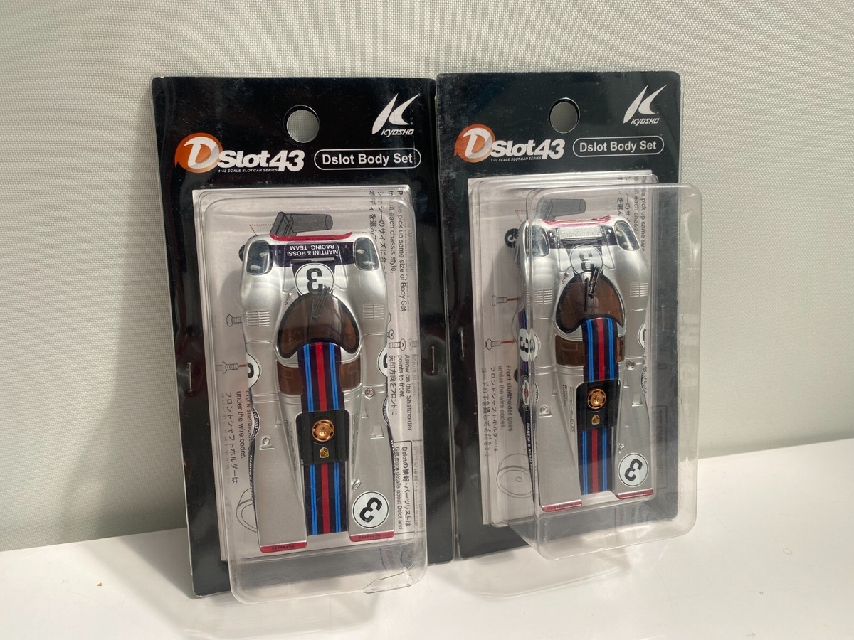 New Rare SLOTCAR Kyosho DSLOT Body Shell Porsche 917K SILVER×2