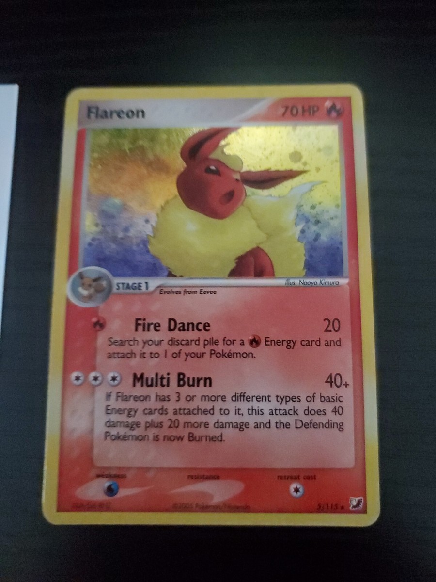 Pokémon TCG Flareon EX Unseen Forces 5/115 Holo Holo Rare | eBay