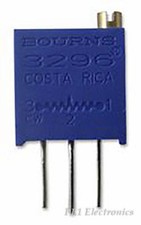 BOURNS   3296Y-1-500LF   TRIMMER, POT, 50 OHM, 10%, 25TURN, TH