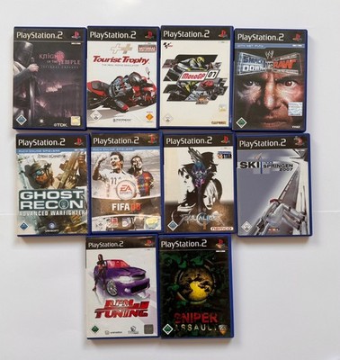 10x PlayStation 2 PS2 Spiele Paket   Soul Calibur II, SmackDown vs. Raw