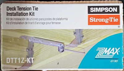Simpson Strong-Tie DTT1Z-KT Deck Tension Tie Installation Kit