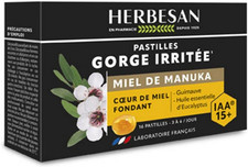 HERBESAN® - MANUKA HONIG SCHMELZENDE HERZTABLETTEN - Schachtel mit 16 Tabletten