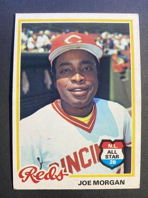 1978 Topps Baseball Joe Morgan Cincinnati Reds Card #300 Hall of Famer (e)