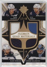 2020-21 Ultimate Collection Quad Materials 17/49 Mark Scheifele Kyle Connor 0d18