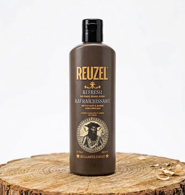 Reuzel Refresh Beard Wash No Rinse for Men, Beard Hair Type, 6.76 oz/200 ml