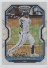 2021 Panini Prizm Tier II White Wave Prizm Starling Marte #123 00gy