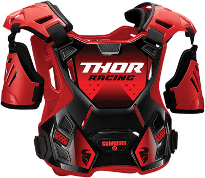 Thor 2701-0968 Youth Guardian Roost Deflector Red Black 2XS XS Universal