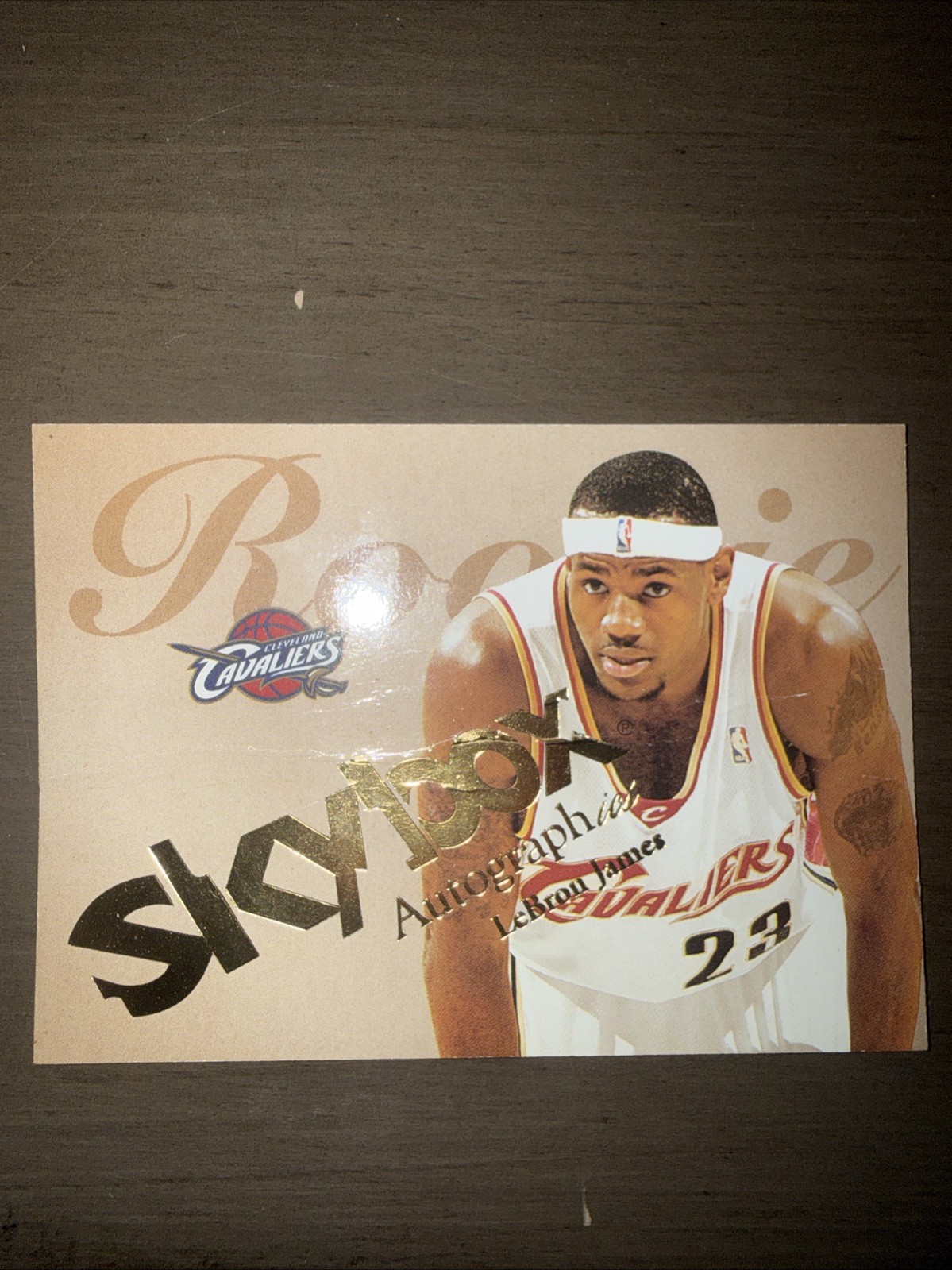 2003-04 Skybox Autographics LeBron James rookie card 0519/1500