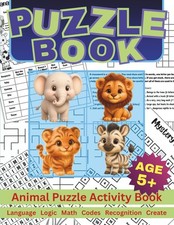 Children's Puzzle Activity Book for Kids Aged 5 : Brain-Boosting Jungle Puzzles