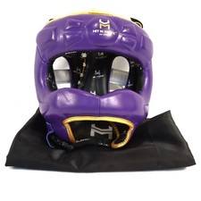 Hit N Move Face Saver Headgear with Adjustable Head Straps In Purple - Size L/XL