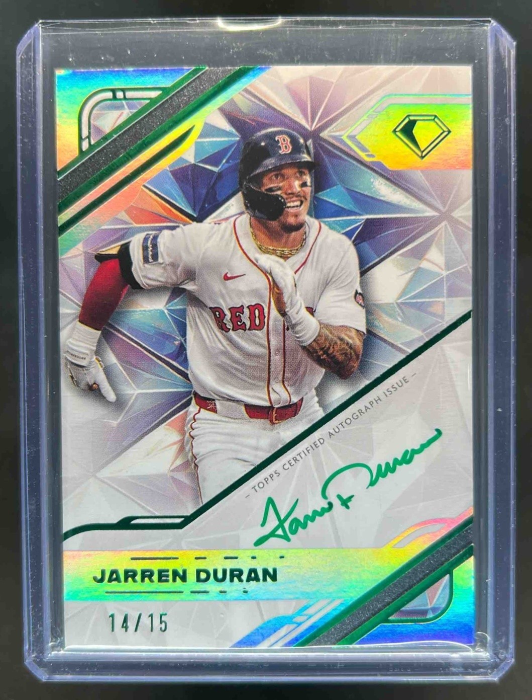 Jarren Duran 2025 Topps Diamond Icons #WPA-JD White PolychromatINK
